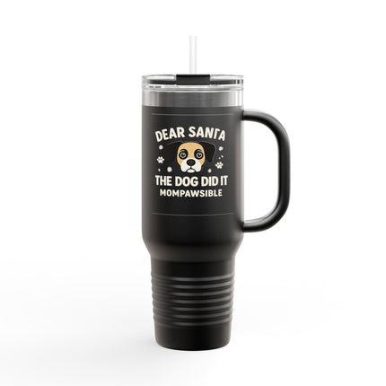 Cute Dog-Themed Insulated Travel Mug, 40oz - Perfect for Pet Lovers, Coffee/Tea On-the-Go, Gifts for Dog Owners, Travel Mugs