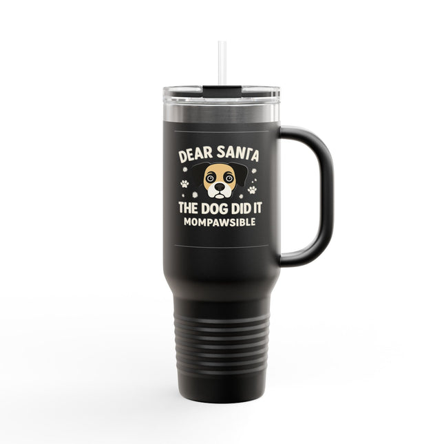 Cute Dog-Themed Insulated Travel Mug, 40oz - Perfect for Pet Lovers, Coffee/Tea On-the-Go, Gifts for Dog Owners, Travel Mugs