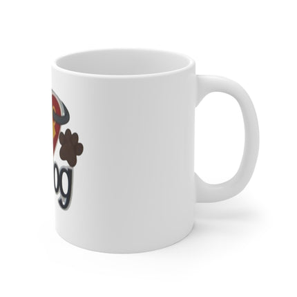 I Love My Dog 11oz Coffee Mug – Cute Paw Print Pet Lover Gift Printify