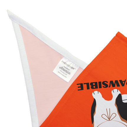 Thanksgiving Pet Bandana, Cute Dog Scarf for Holiday, Mompawsible Design, Pet Gift, Unique Dog Apparel, Festive Pet Gear