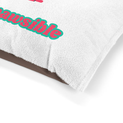 Pet Bed — “My Kid Poops in Public” Funny Dog Bed for Moms (mompawsible)