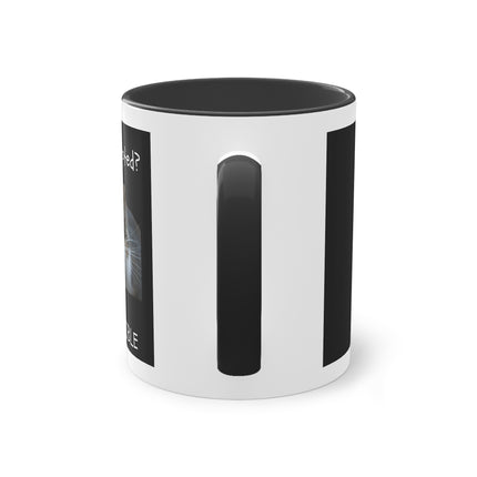 Fun Cat Mom Two-Tone Coffee Mug, Perfect Gift for Cat Lovers, Pet Owner Coffee Cup, Funny Cat Present, Animal Lover Mug