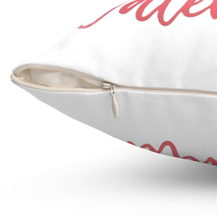 Dog Is My Valentine Pillow — Cute Pet Lover Valentine’s Day Decorative Pillow Printify