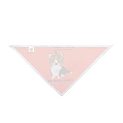 Thanksgiving Pet Bandana, Cute Dog Scarf for Holiday, Mompawsible Design, Pet Gift, Unique Dog Apparel, Festive Pet Gear
