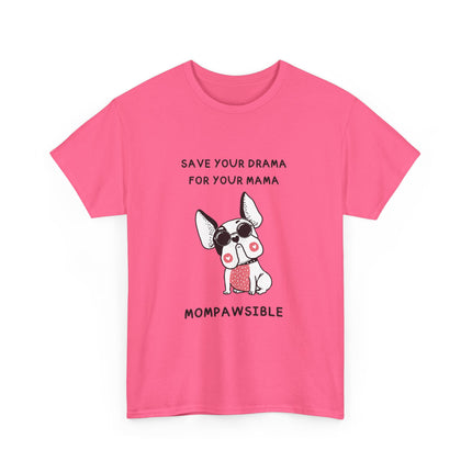 Cute Dog-Themed Unisex Heavy Cotton Tee, Pet Lover Gift, Funny Dog Lover Shirt, Mom Gift, Casual T-Shirt