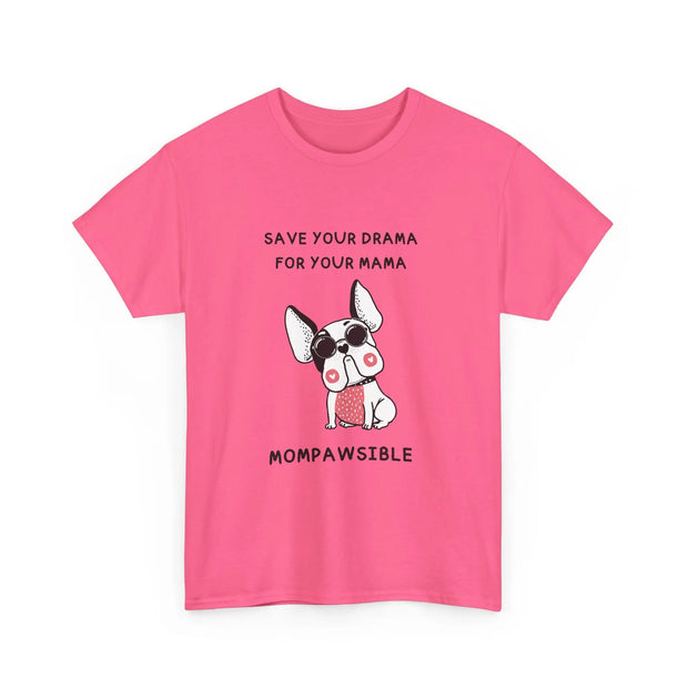 Cute Dog-Themed Unisex Heavy Cotton Tee, Pet Lover Gift, Funny Dog Lover Shirt, Mom Gift, Casual T-Shirt Printify