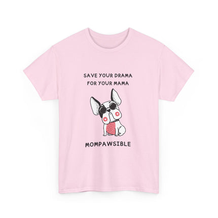 Cute Dog-Themed Unisex Heavy Cotton Tee, Pet Lover Gift, Funny Dog Lover Shirt, Mom Gift, Casual T-Shirt