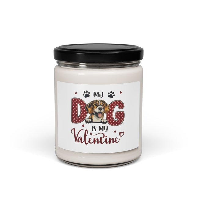 Valentine Dog Soy Candle — "My Dog Is My Valentine" 9oz Scented Candle Printify
