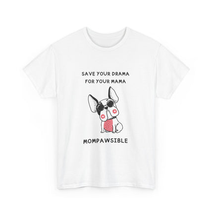 Cute Dog-Themed Unisex Heavy Cotton Tee, Pet Lover Gift, Funny Dog Lover Shirt, Mom Gift, Casual T-Shirt