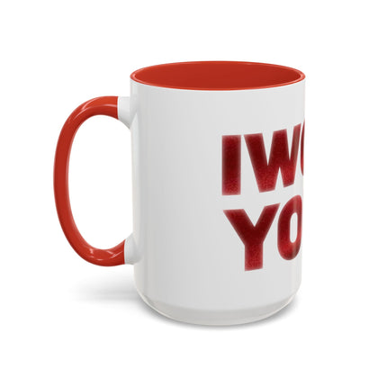 Dog Lover Accent Coffee Mug — "Woof You" Paw Heart Design (11/15 oz) Printify