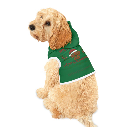 Holiday Dog Hoodie — "Who Needs Elves When You Have Dogs" Christmas Pet Sweatshirt
