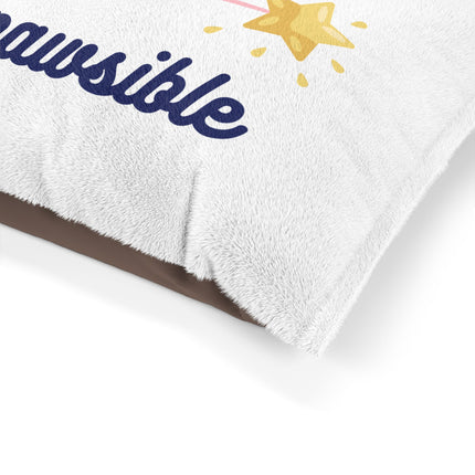 Pet Bed — "Furry Dog Mother" Mompawsible Cozy Dog Bed